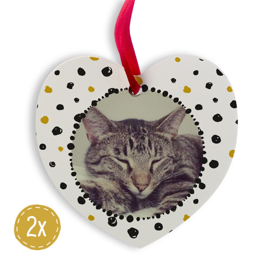 Christmas hanger aluminum - Heart (2)