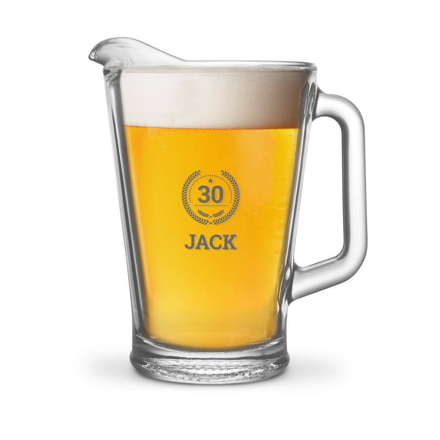Personalised engraved glass pitcher YourSurprise