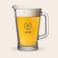 Engraved glass jug Engraved glass jug