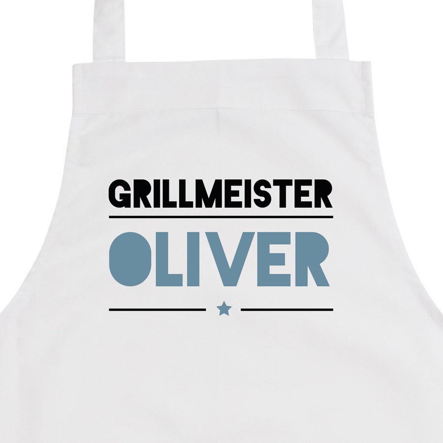 Grillschürze - Weiß