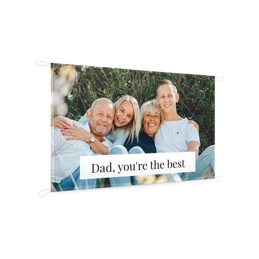 Personalised banner - 60 x 40 cm