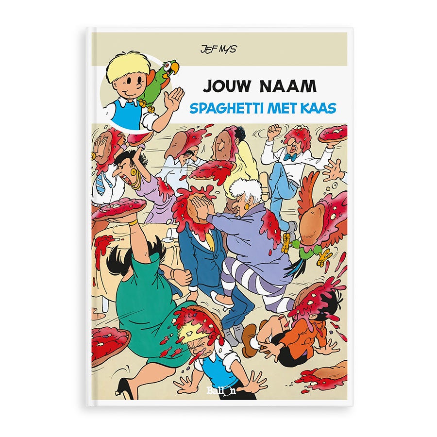Persoonlijk stripboek - Jommeke 'Spaghetti Met Kaas' (Hardcover)