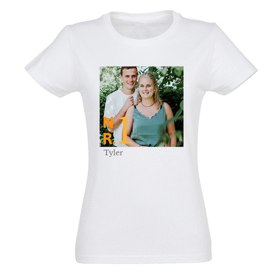 T-shirt voor vrouwen bedrukken - Wit - XL