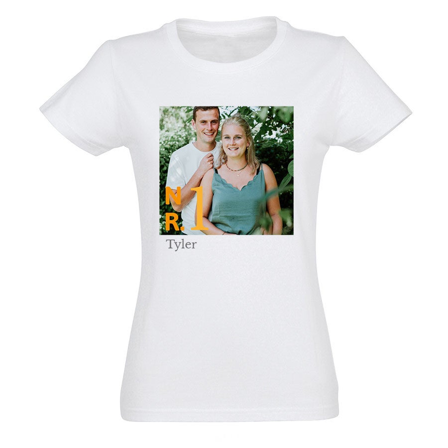 T-shirt voor vrouwen bedrukken Wit M