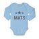 Babybody - Langarm - Babyblau - 62/68