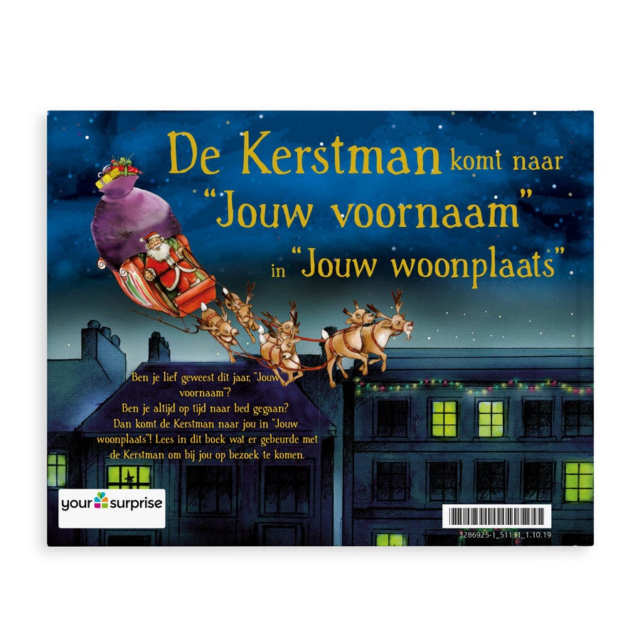 Boek met naam - De kerstman komt