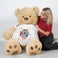 Giga-Teddybär mit Foto - 130cm