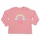 Baby shirt bedrukken - Lange mouw - Babyroze - 50/56