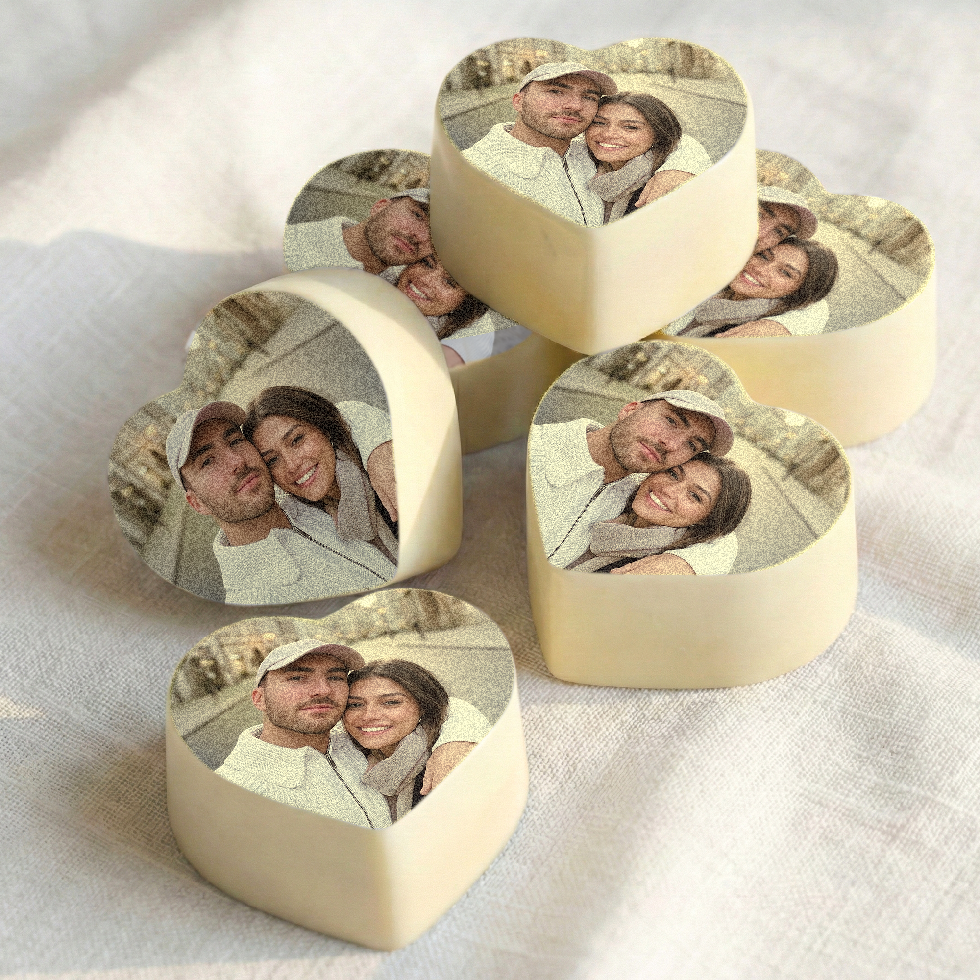Personalised Photo Chocolates - Hearts