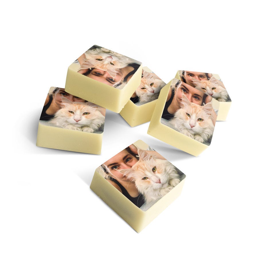 Chocolade bonbons met foto