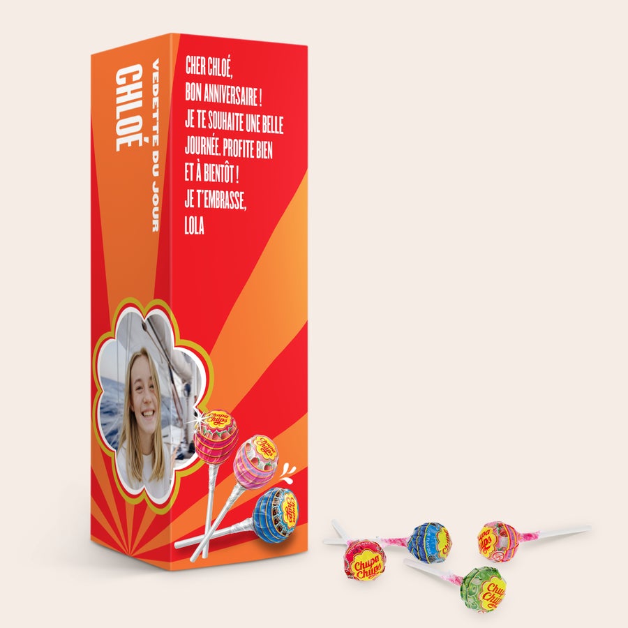 Coffret cadeau personnalisé Chupa Chups Coffret cadeau personnalisé Chupa Chups
