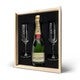 Coffret Champagne & 2 flûtes - Moët & Chandon Brut (750 ml) - Verres gravés