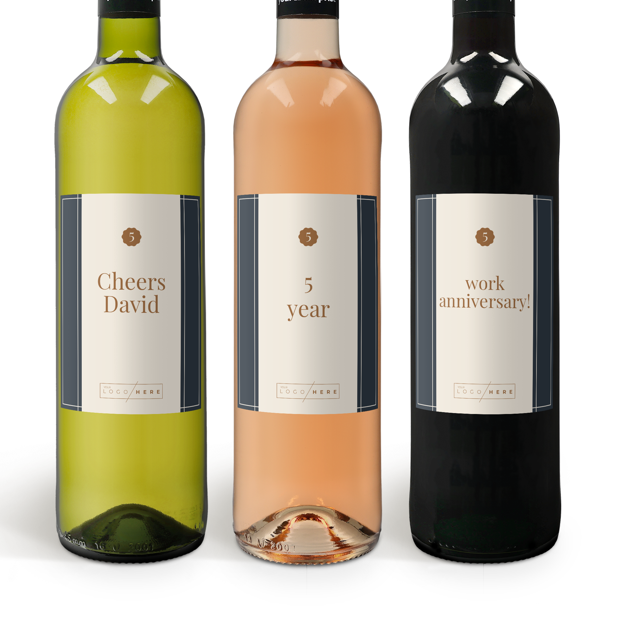 Wine gift set with personalised label - Maison de la Surprise - Merlot, Syrah & Sauvignon Blanc