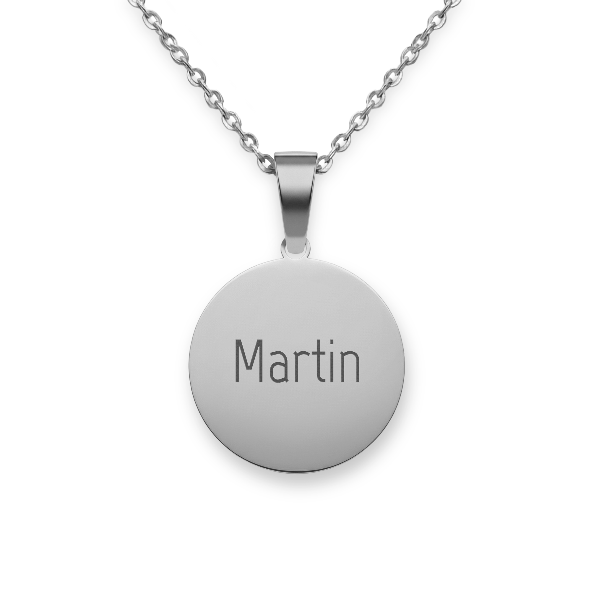 Ogrlica z okroglim obeskom