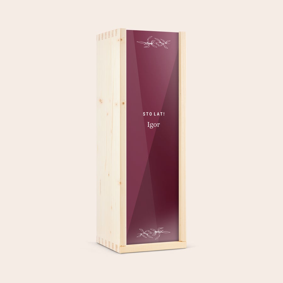 Gin Haymans London Dry w skrzynce z nadrukiem Gin Haymans London Dry w skrzynce z nadrukiem