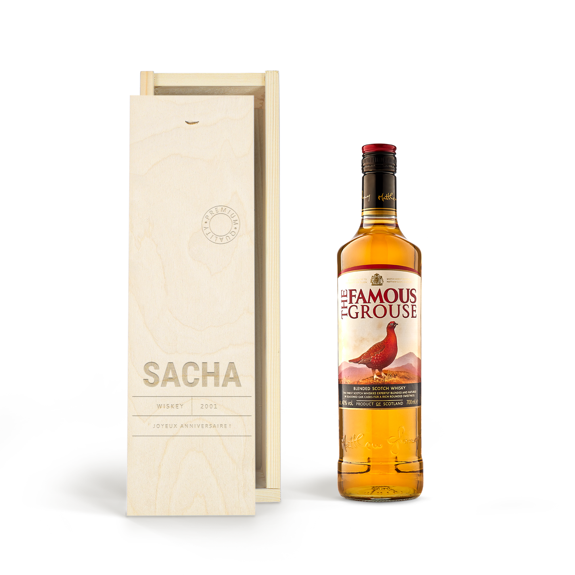 Coffret Whisky personnalisé - Famous Grouse