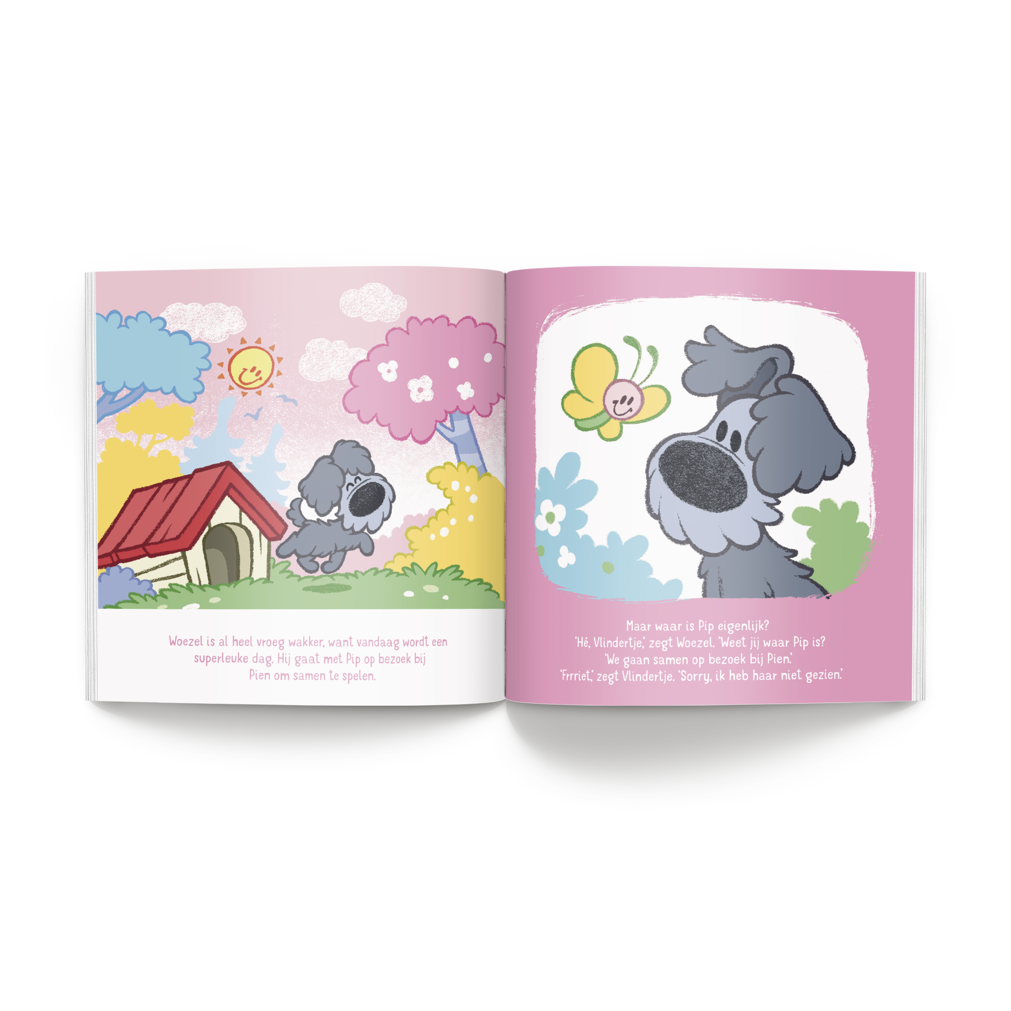 Boek "Woezel & Pip - spelen met jou" met naam