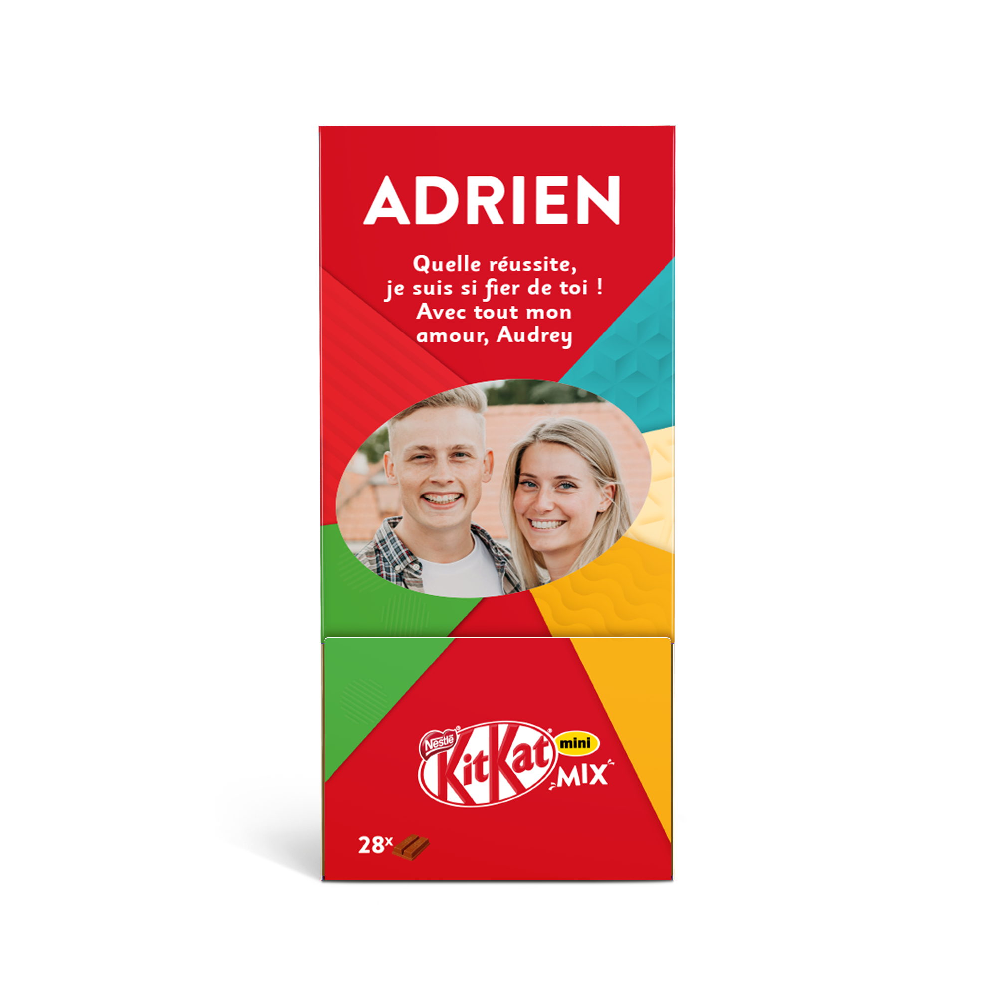 Chocolats mini mix Kitkat personnalisé