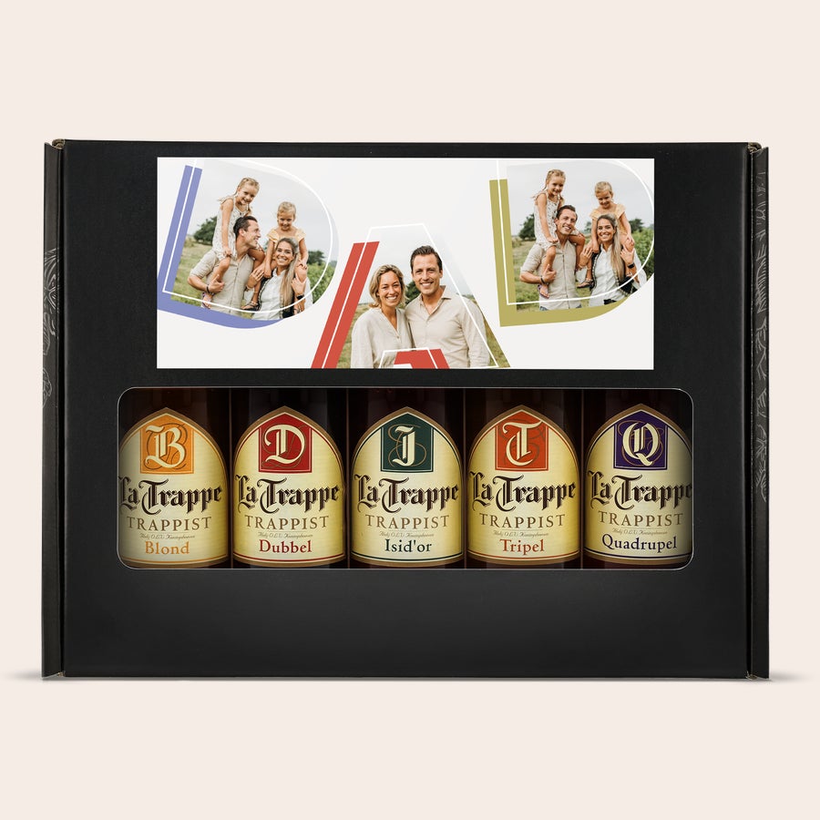 Packs de cerveza internacional con foto y texto Packs de cerveza internacional con foto y texto