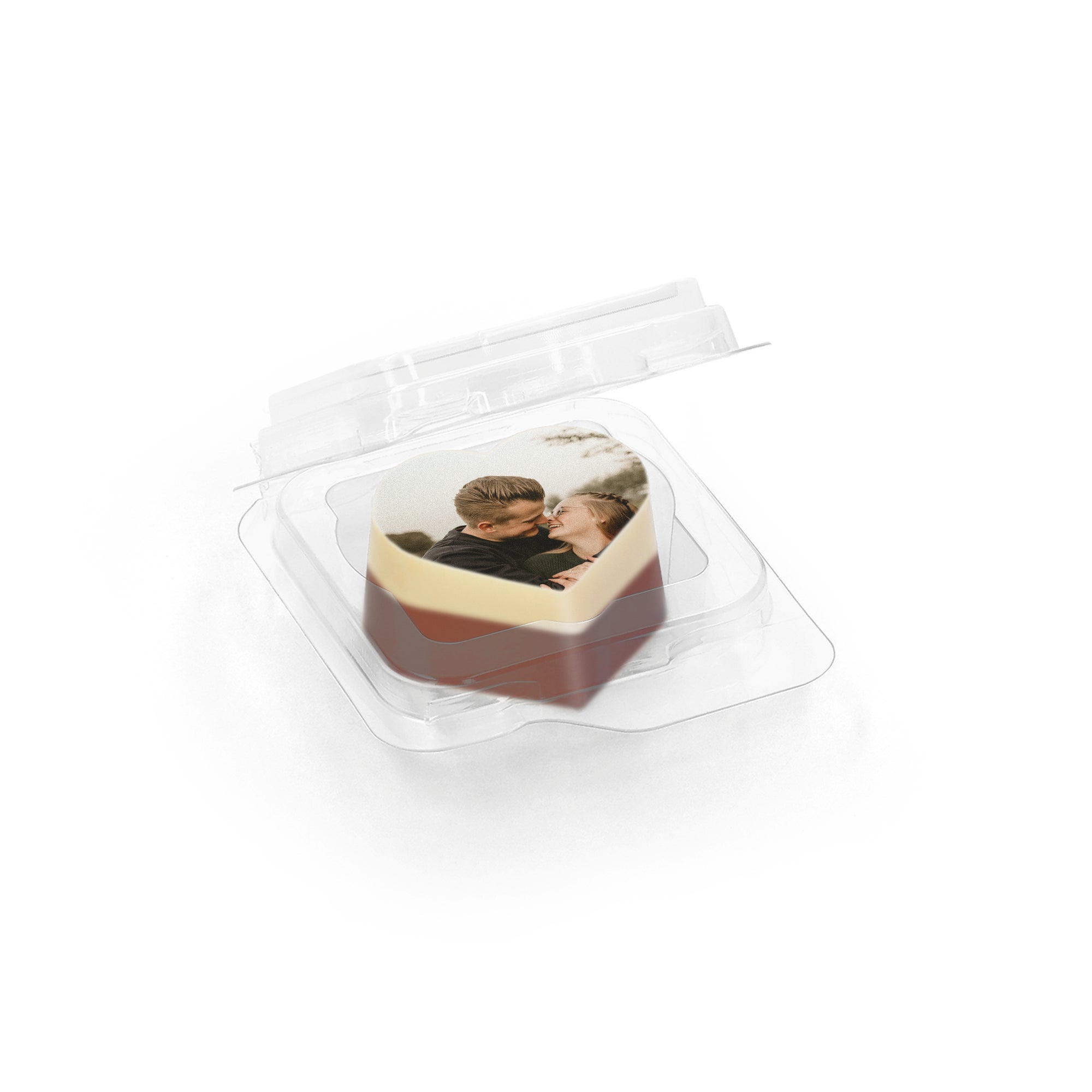 Photo chocolates in blister - 50 pieces - Heart