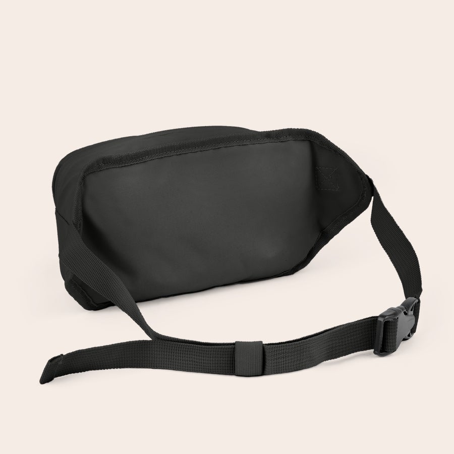 Marsupio personalizzato Marsupio personalizzato nero con chiusura in plastica, perfetto per contenere i tuoi oggetti essenziali