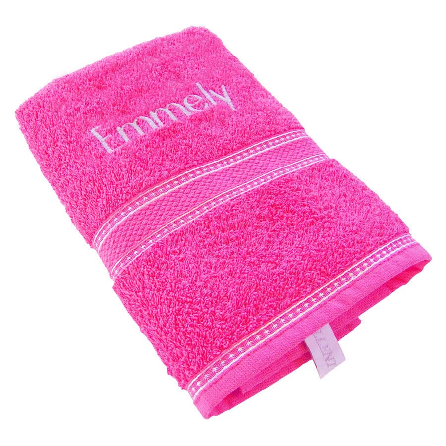 Towel embroidered