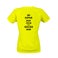 Damska koszulka sportowa - żółta - XXL