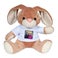 Peluche con camiseta personalizada - Conejo