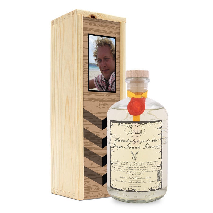 Zuidam Jonge Genever - Låda med tryck