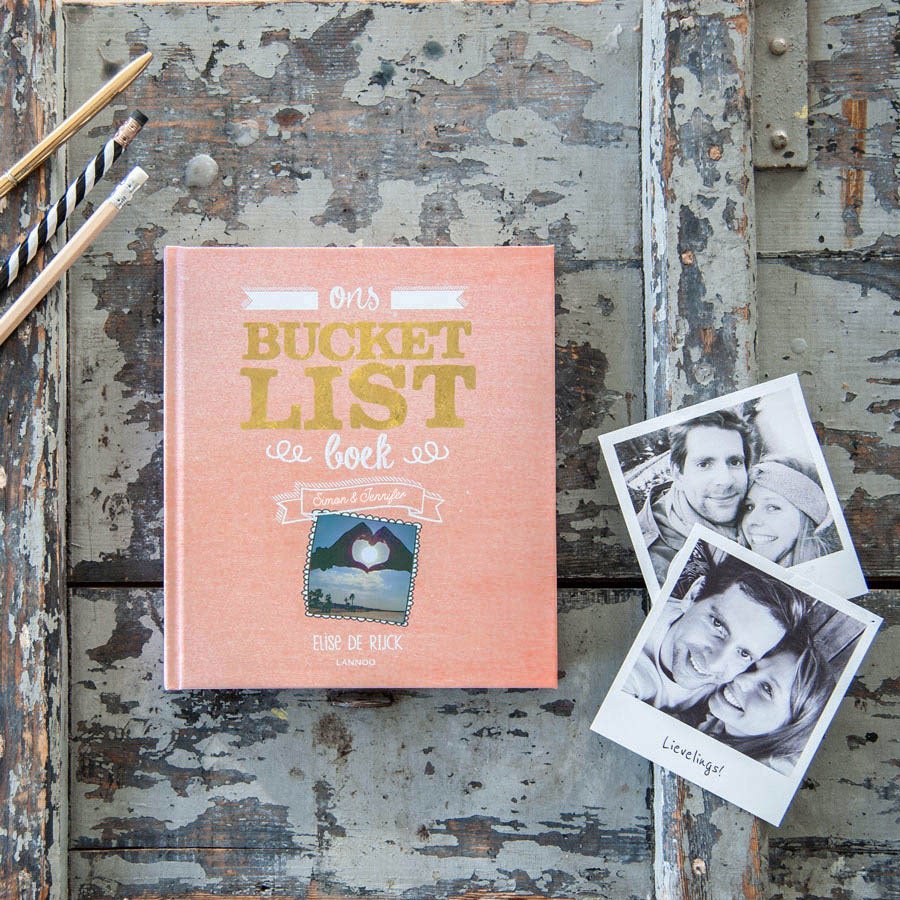 Het Bucketlist boek voor koppels met namen en foto&apos;s (Softcover)