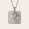Necklace with square pendant Necklace with square pendant