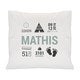 Coussin personnalisé bébé - Blanc 