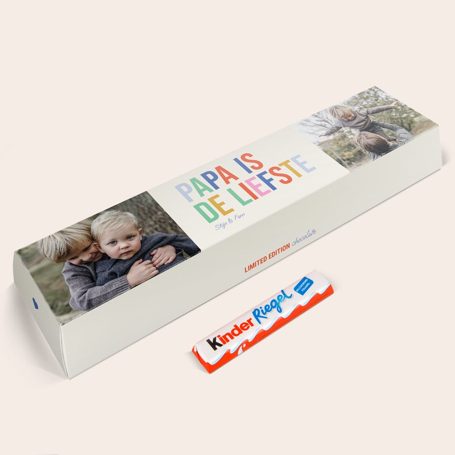 Mega kinder reep met naam Mega kinder reep met naam