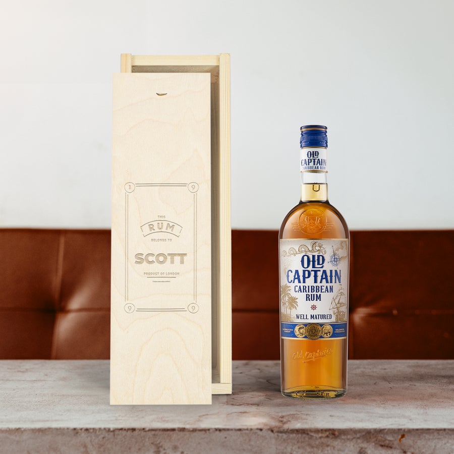 Personalizowany rum  Old Captain Personalizowany rum  Old Captain