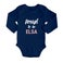 Body manica lunga bambino - Navy (50/56)