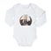 Personalised baby romper - First Christmas - White - 74/80