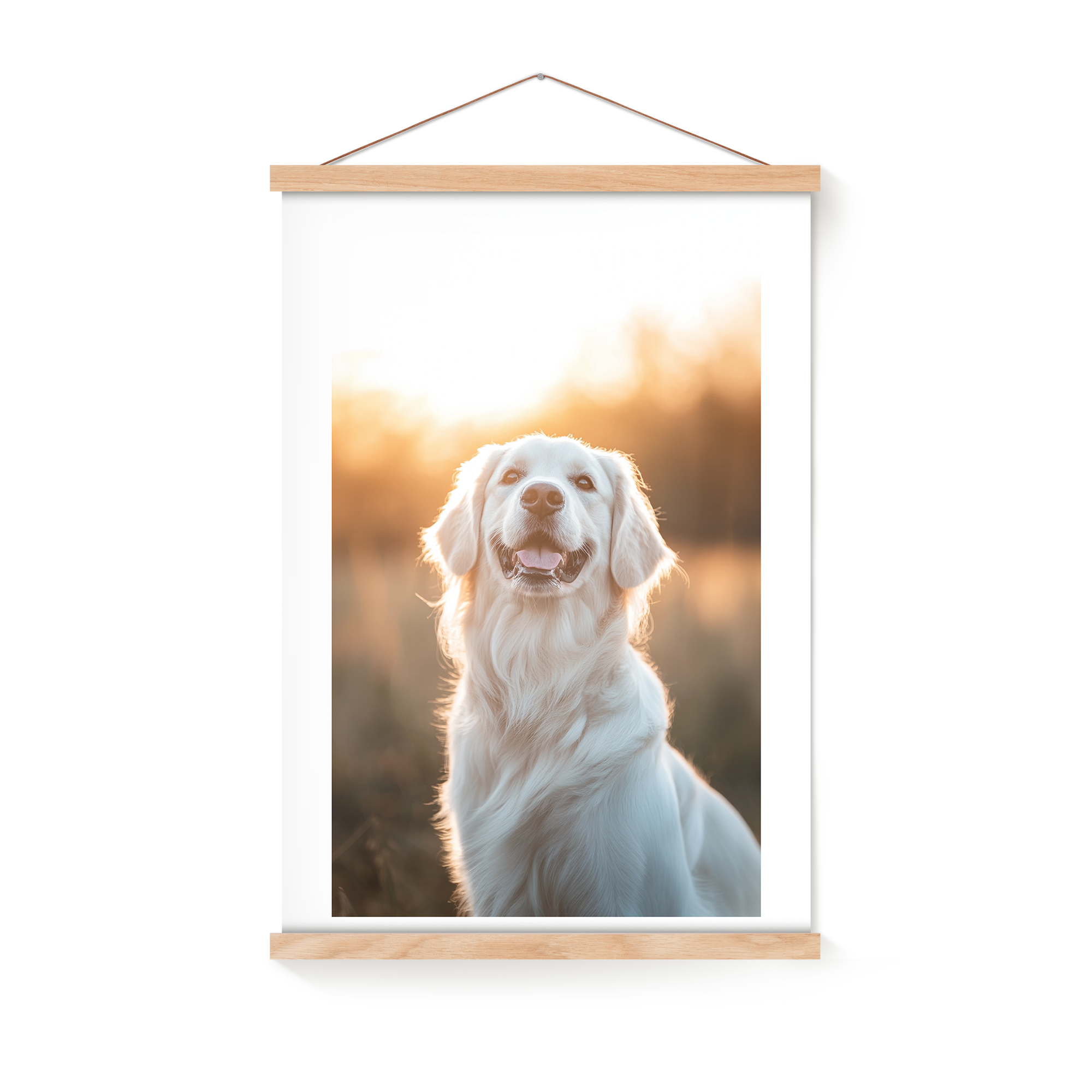 Personalised poster with hanger