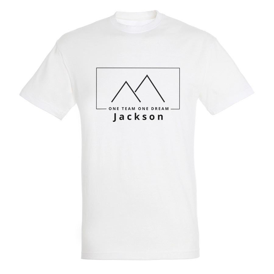 T-shirt voor mannen bedrukken - Wit - S