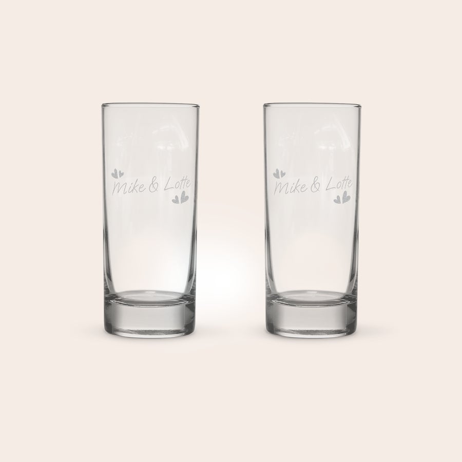 Longdrinkglas graveren Longdrinkglas graveren