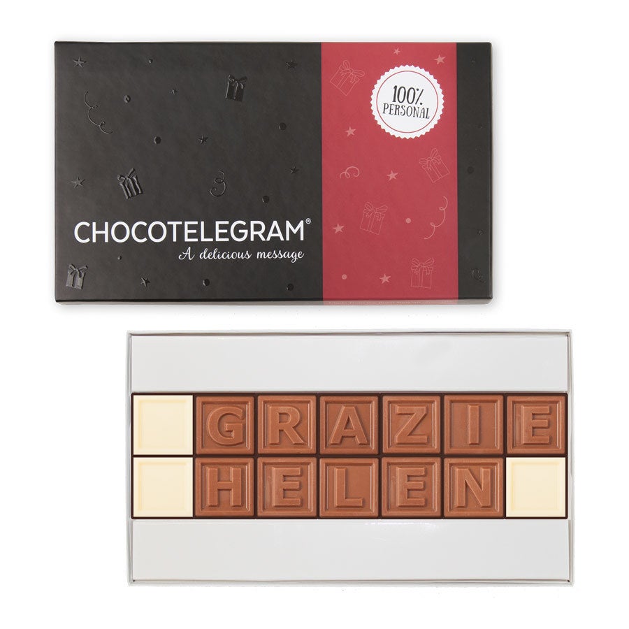 Scatola con 9 cioccolatini personalizzati con foto e cornice a scelta  fondenti o al latte per