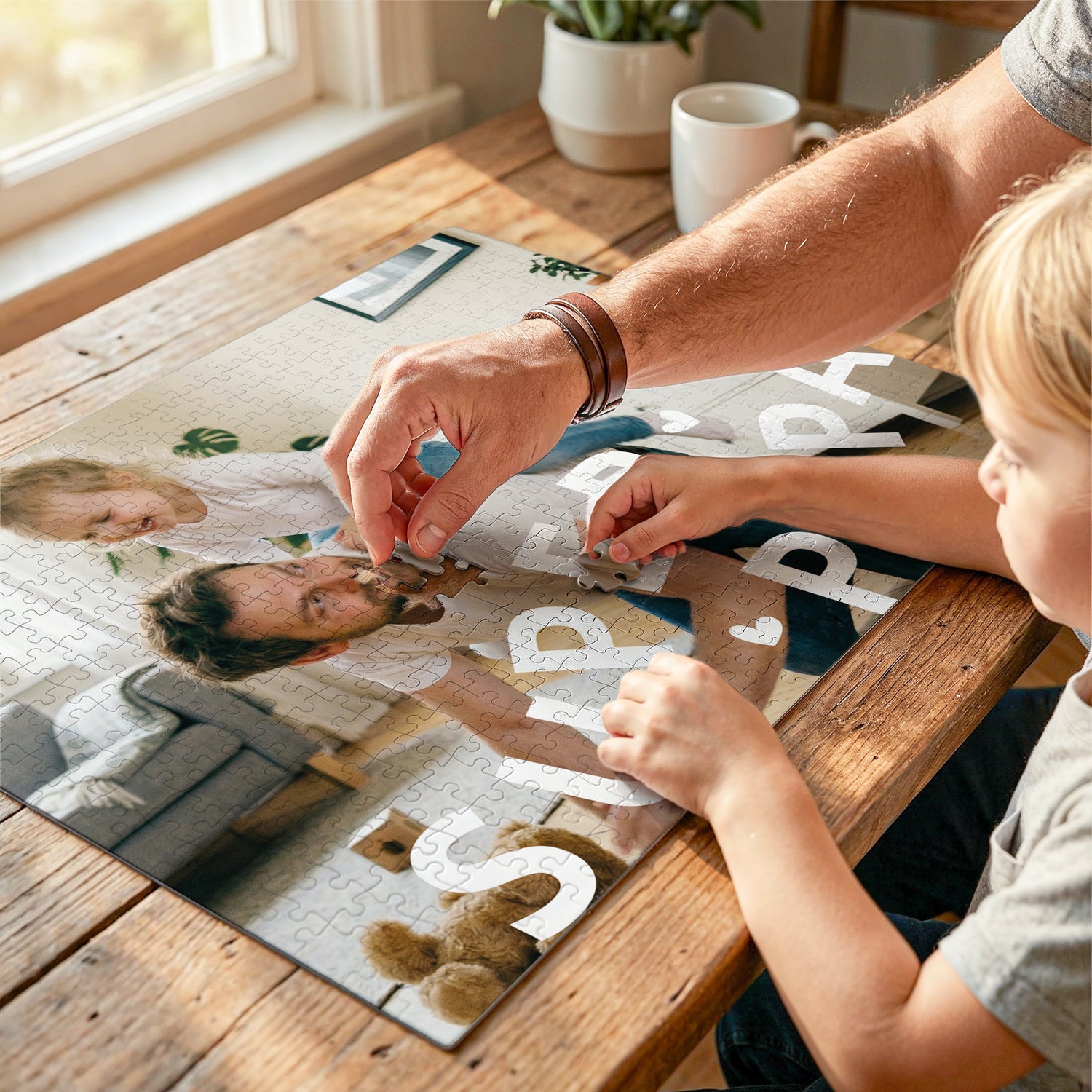 Vaderdag puzzel bedrukken - 500 stukjes
