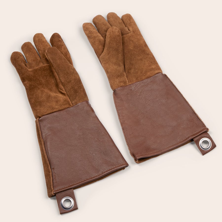 Personalised leather BBQ gloves Personalised leather BBQ gloves