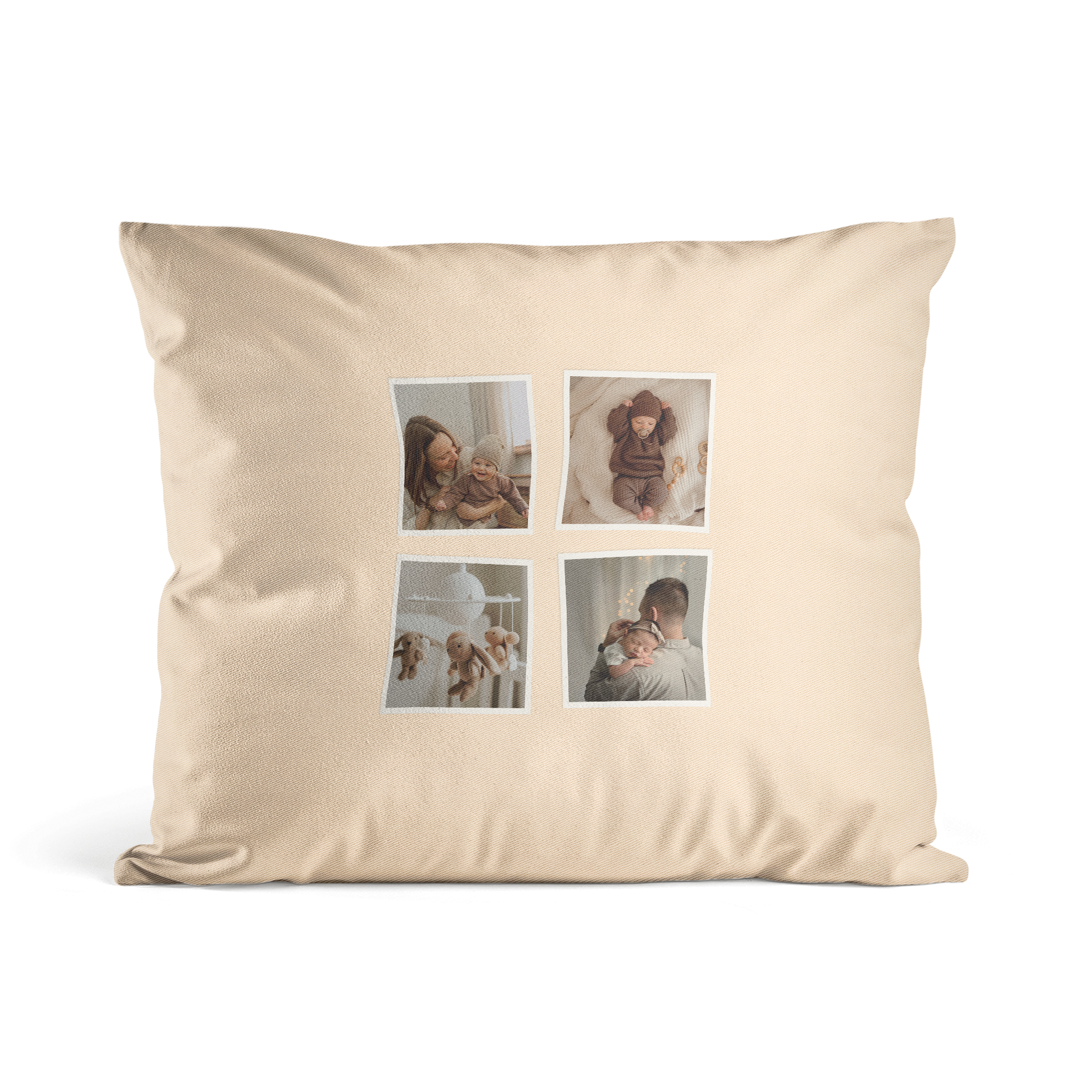 Personalizirana blazina z natisnjeno kolažno fotografijo družine. Spremenite vsak prostor s čudovito personalizirano blazino.