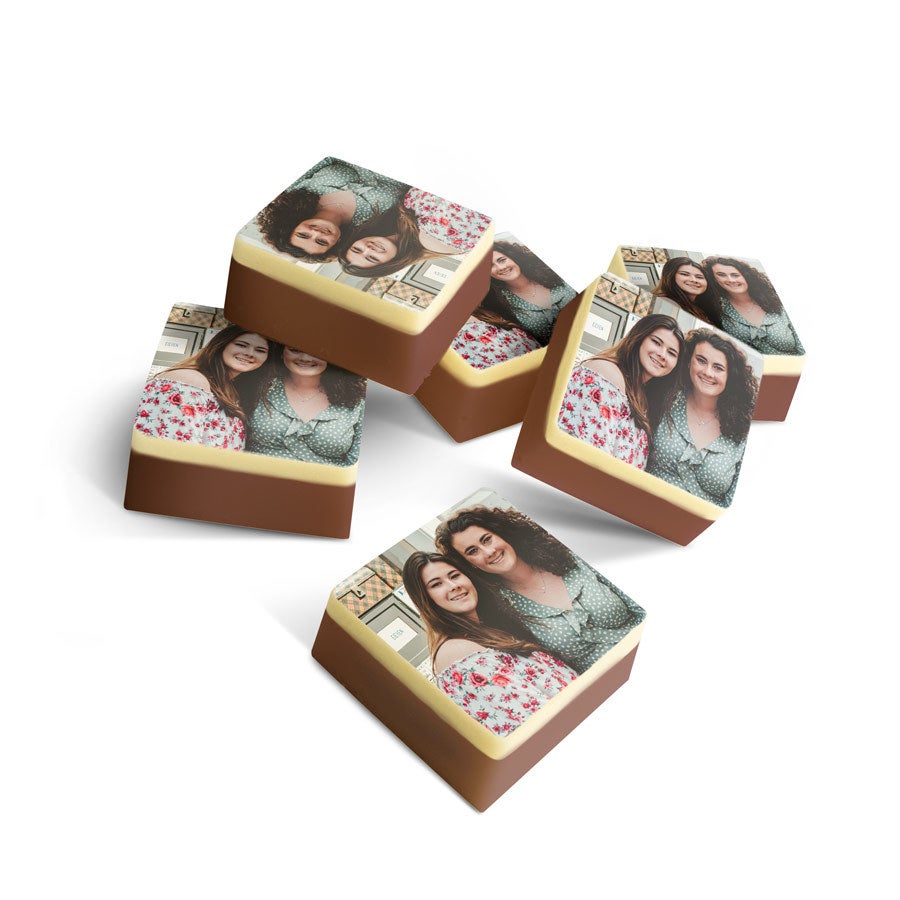 Chocolade bonbons met foto