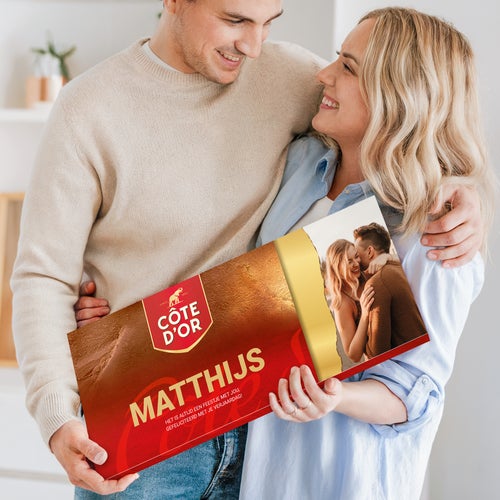 Mega Côte d'Or reep met naam en foto bedrukken