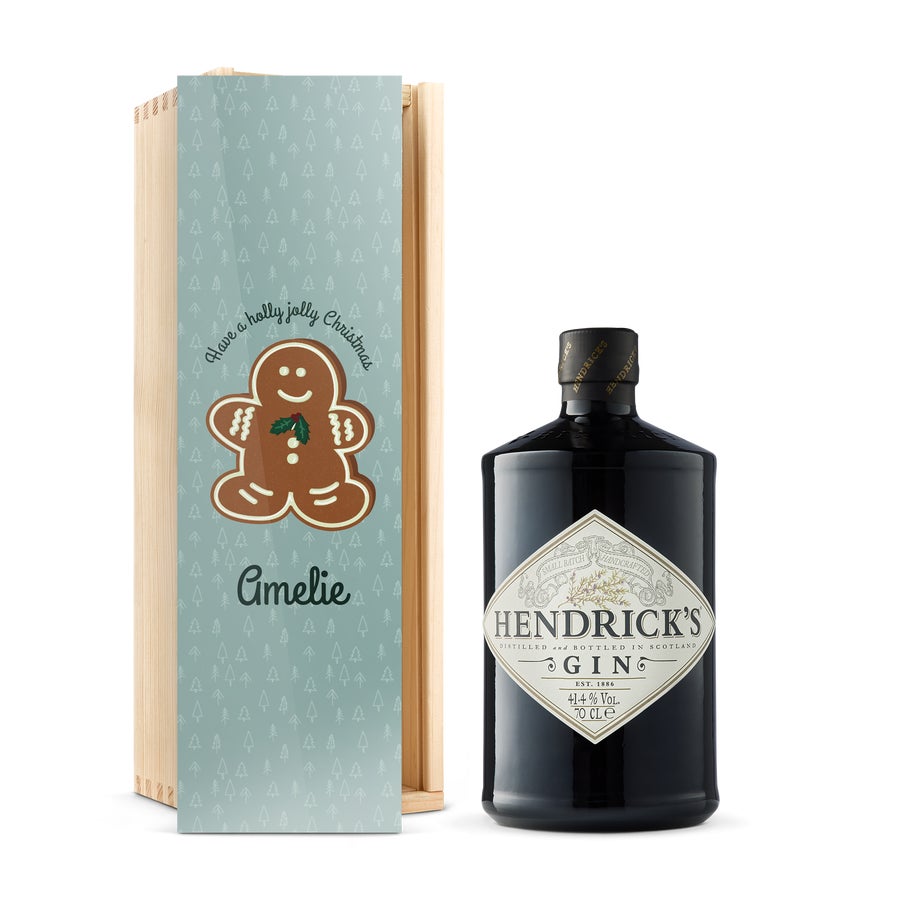 Hendrick's Gin in personalisierter Kiste