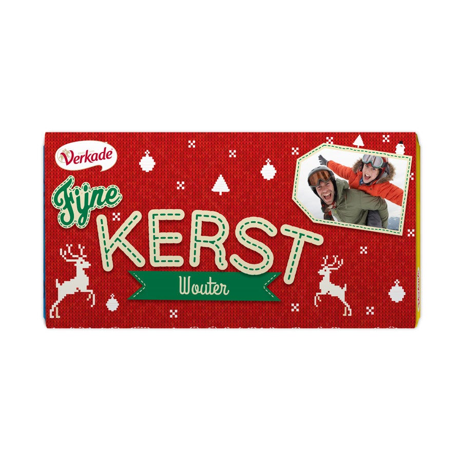 Persoonlijke Verkade chocoladereep - Kerst - Melk Persoonlijke Verkade chocoladereep - Kerst - Melk