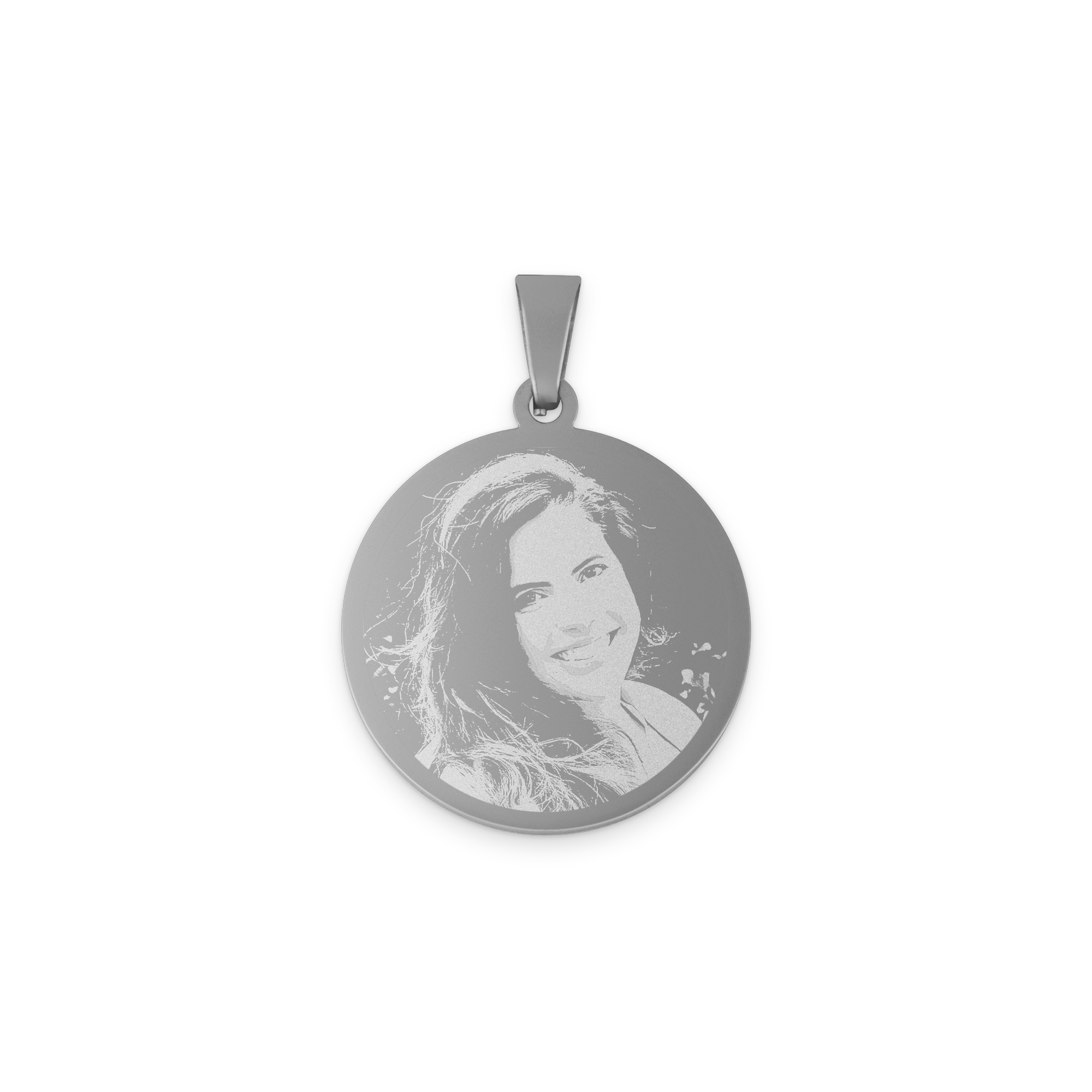 Collier pendentif rond