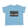 T-shirt bébé personnalisé - Manches courtes - Bleu ciel - 62/68