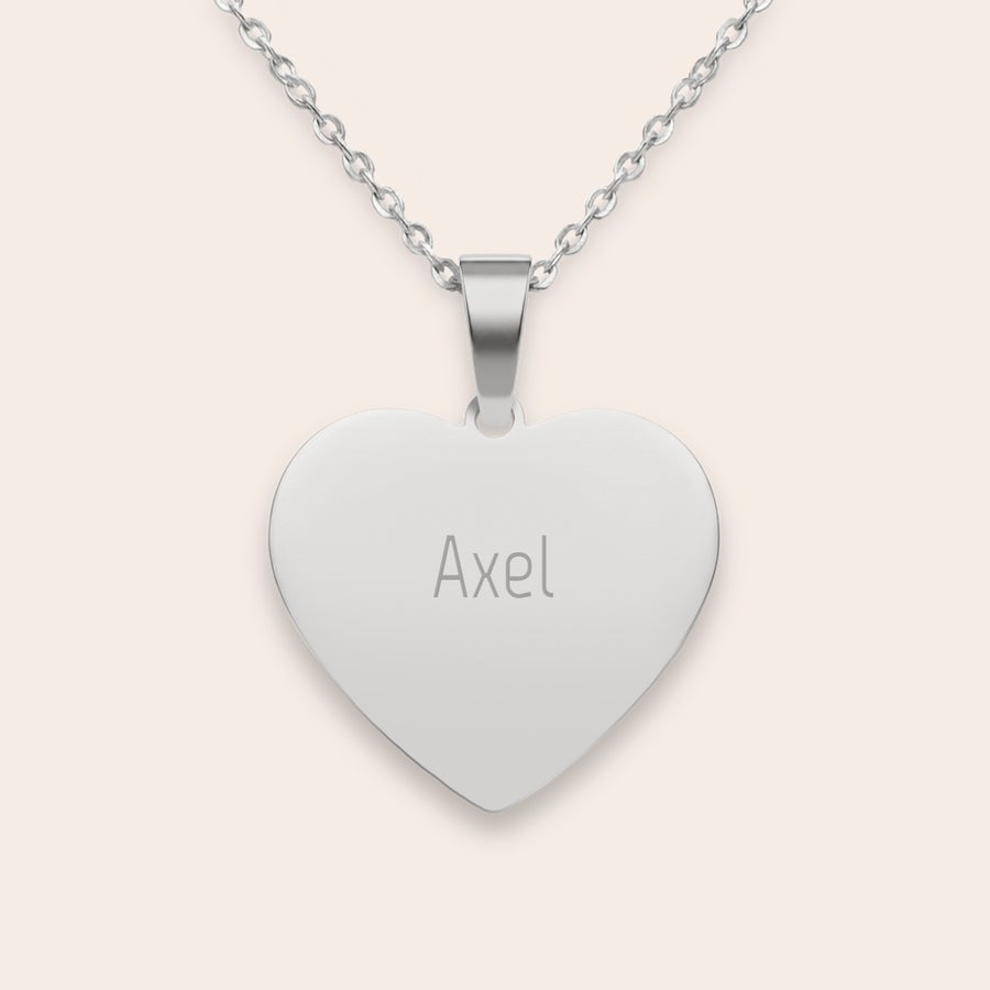 Collier cœur gravé Collier cœur gravé